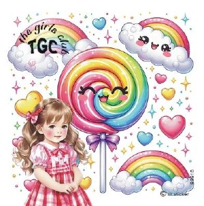 Picture of TGC Sticker Roll Assorted Designs Single Roll